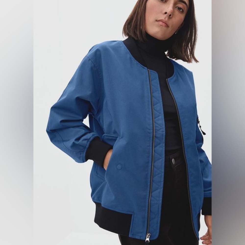 Everlane Blue Bomber Jacket